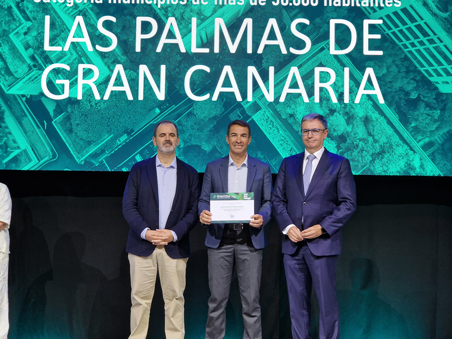 El Ayuntamiento de Las Palmas de Gran Canaria recibe un nuevo galardón en modernización y ciudades inteligentes en Greencities 2025